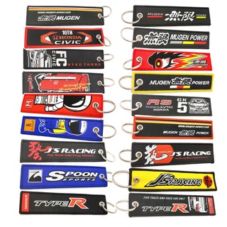 Mugen พวงกุญแจรถยนต์ Js racing Key Fobs สําหรับ Honda