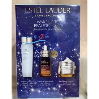 Estee Lauder Wake Up To Beautiful Skin Renewed Radiant Hydrated SET ป้ายคิง ผลิต 6/21