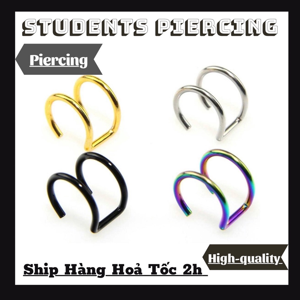 PERSONALIZED SMOOTH 2-ROUND BRIM CLAMP - แหวนเหล็ก 316 ลิตร