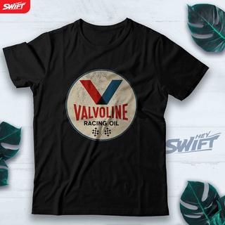 [COD]เสื้อยืด พิมพ์ลายสัญลักษณ์ Valvoline สไตล์เรโทรS-5XL