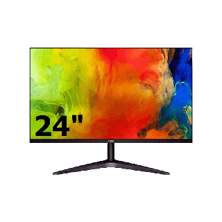 MONITOR (จอมอนิเตอร์) AOC 24” / 24B1H2 60HZ VA PANAL สินค้าประกัน 3ปี