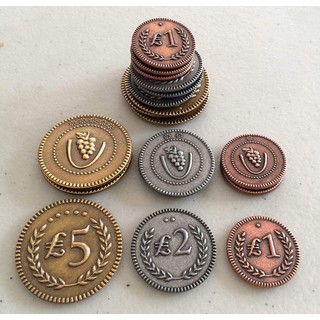 Viticulture Metal Coins บอร์ดเกม คู่มือภาษาอังกฤษ (Boardgame บอร์ดเกม การ์ดเกม เกม)