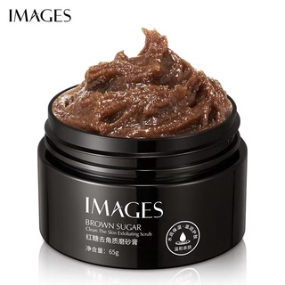 scrub ผิวกาย สครับ สครับผิวขาว IMGAES Brown Sugar สครับขัดผิวน้ำตาลทรายแดง สครับผิวหน้า เพิ่มความชุ่มชื้น ผลัดเซลล์ผิวเส