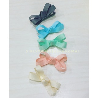 5 pastel knotty ribbon hairclip