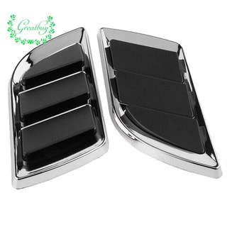 Car Side Air Flow Vent Fender Hole Cover Intake Grille Duct Sticker ฝาครอบตกแต่งเหงือกปลาฉลาม