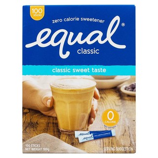 Equal 1 gram pack of 100 sachets