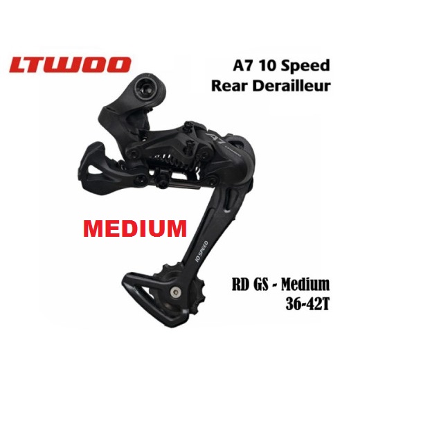RD Ltwoo A7 10 MEDIUM CAGE Speed สับจานหลัง จักรยานพับ Seli racing Mtb