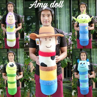 ✨SALE✨Toy Story หมอนข้าง ซัลลี่ ไมค์ วูดดี้ บัซ สามตา [ของแท้]