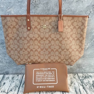 COACH REVERSIBLE CITY TOTE IN SIGNATURE  (COACH F36658)