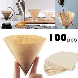 กระดาษดริป กระดาษกรองกาแฟ 100 แผ่น แผ่นฟิลเตอร์กรองกาแฟ กรองกาแฟ ดริปกาแฟ coffee filter paper toreudo