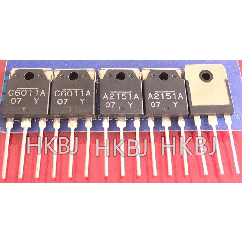 2 ชิ้น 2SC6011A 2SA2151A TO3P 1 ชิ้น C6011A + 1 ชิ้น A2151A 2SC6011 2SA2151 ใหม่บน
