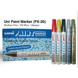 UNI PIANT MARKER PX-20 ปากกาเพ้นท์  ปากกามาร์คเกอร์ ปากกาเขียนกระจก แก้ว โลหะ เซรามิก ปากกาเขียนเหล็ก  ปากกาหมึกน้ำมัน