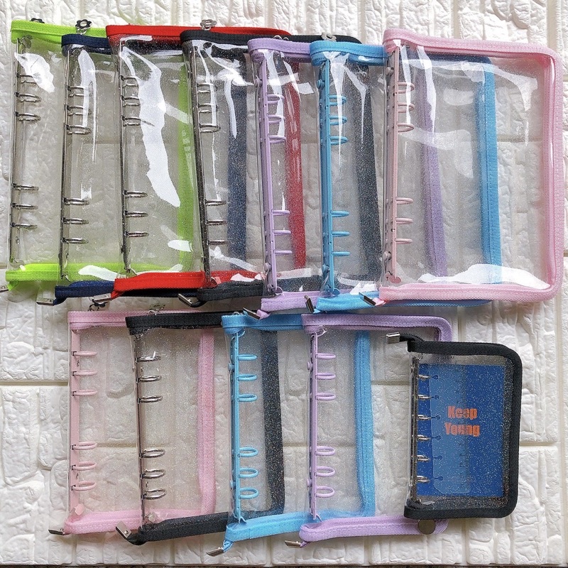 พร้อมส่ง : Binder(ปกแฟ้มซิบ) A5, A6, แฟ้มแพลนเนอร์ซิบ แฟ้มการ์ด แฟ้มซิบ แฟ้มใส่การ์ด ( ปกซิบ )