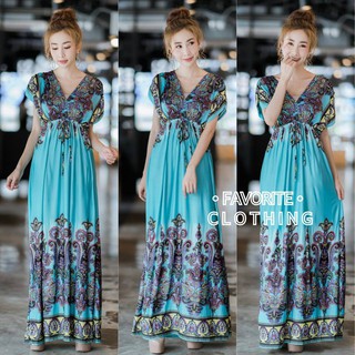 🌸Maxidress ทรงผีเสื้อ🌸