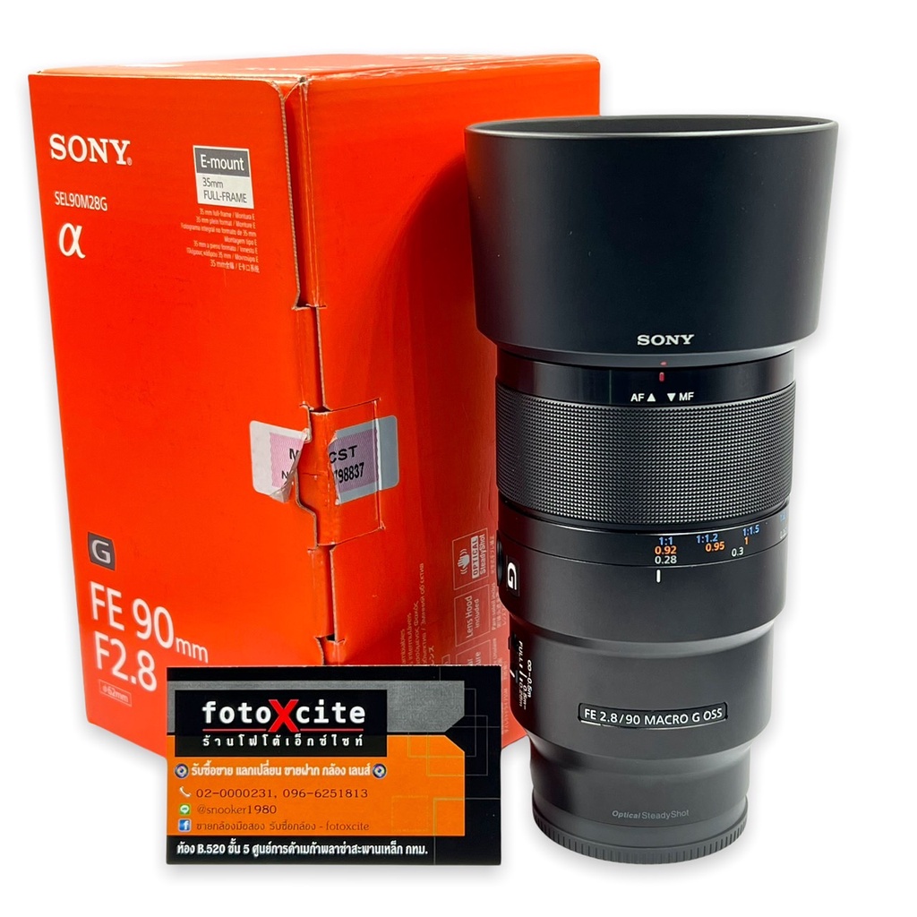 Sony FE 90mm F2 8 Macro G OSS สภาพสวยครบกล่องอดีตประกันศูนย์￼