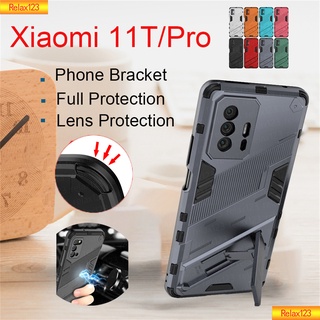 Fashion case for Xiaomi 11T 11 T Pro 4G 5G Phone case Magnetic holder Armored case Shockproof cover Protect camera Back hard case