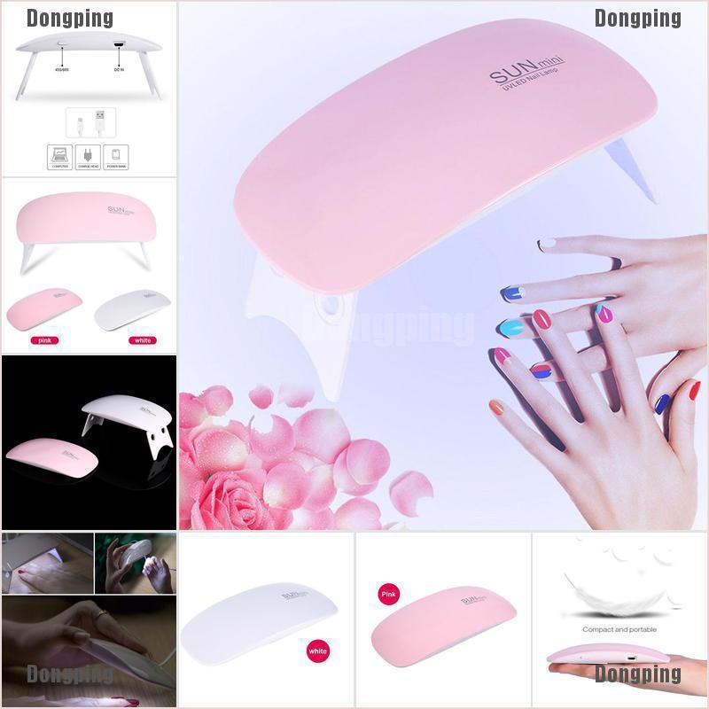 【don】LED UV Nail Dryer Curing Lamp SUN mini 6W Light Portable Gel Based