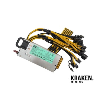 PSU 1,200 วัต power supply HP 1,200 พร้อมสายเข้าหัว 3 หรือ 6 เส้น