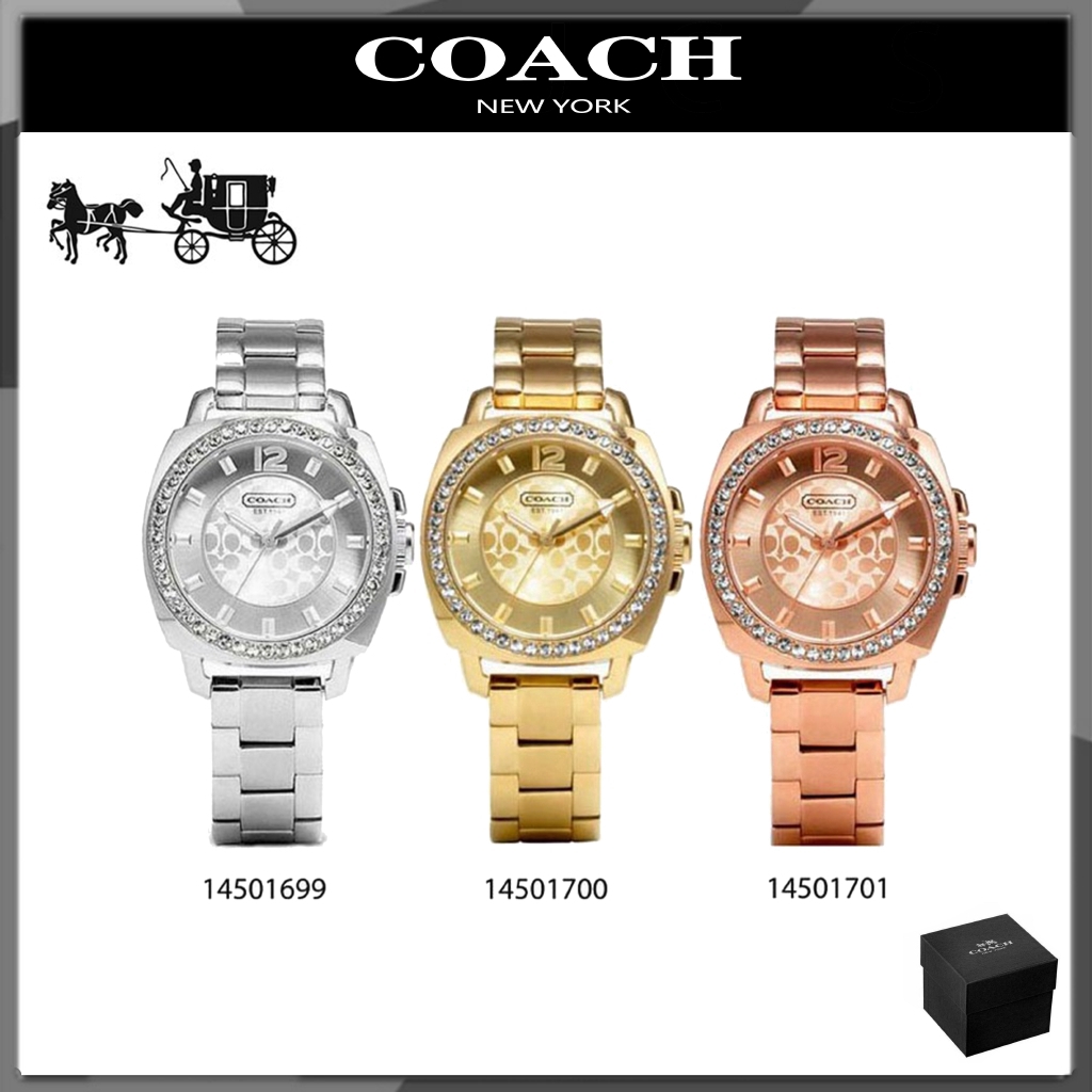 【HOT】Coach แท้ 100% 14501699 14501700 14501701 - 34mm นาฬิกาแบรนด์เนม COACH นาฬิกาผู้หญิงพร้อมส่ง C-55