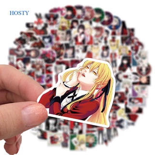 Hosty สติกเกอร์ Kakegurui Compulsive Gambler Yumeko Jabami สําหรับติดตกแต่งสเก็ตบอร์ด แล็ปท็อป 100 ชิ้น