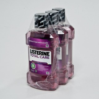 Listerine  ลิสเตอร์รีน โททัลแคร์ น้ำยาบ้วนปาก ขนาด 250ml/ขวด แพ็คละ3ขวด Total Care Gum Care