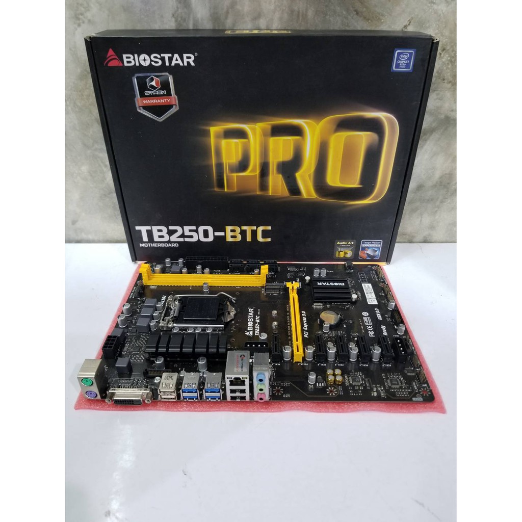 M/B BIOSTAR TB250-BTC ของใหม่มือหนึ่ง อุปกรณ์ครบกล่อง