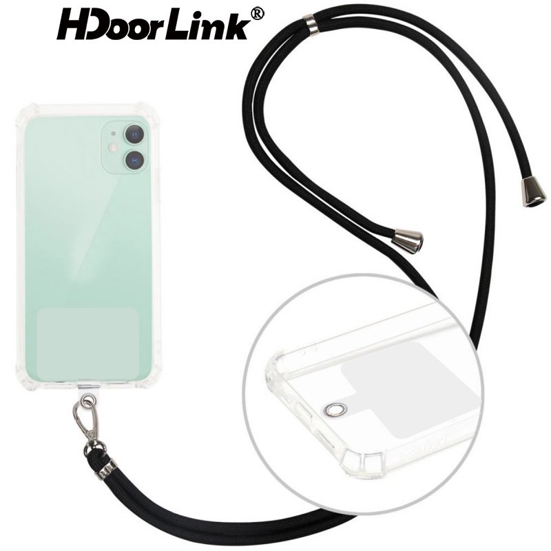 Hdoorlink สายคล้องโทรศัพท์ สายคล้องคอแบบปรับได้แบบสากล สายคล้องคอที่ถอดออกได้สำหรับโทรศัพท์มือถือ