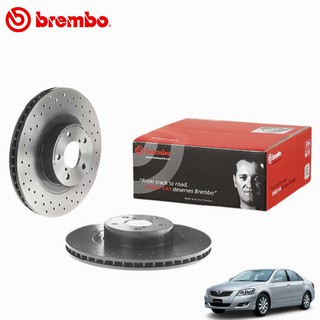 Brembo Xtra จานเบรคหน้า ACV40 จานเบรคแต่งเจาะรู 1คู่