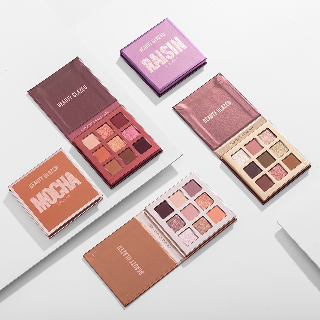 Beauty GLAZED พาเลทอายแชโดว์ 9 สี เนื้อแมตต์ 15 สี - รูปที่ 2