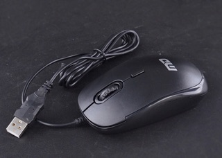 Mouse Optical MD-TECH รุ่น MD-66 สีดำ ขนาดเหมาะมือ ดีไซน์เหมาะสำหรับคนถนัดมือขวา และคนถนัดมือซ้าย สายทองแดงเกรดA