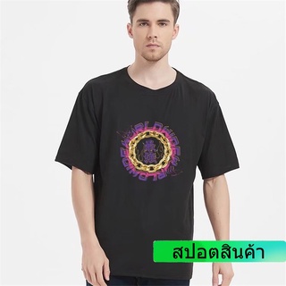 เสื้อยืดแขนสั้นลําลอง คอกลม พิมพ์ลายตัวอักษร ทรงหลวม ขนาดใหญ่ เข้ากับทุกการแต่งกาย สไตล์ฮ่องกง สําหรับผู้ชาย และผู้หญิง