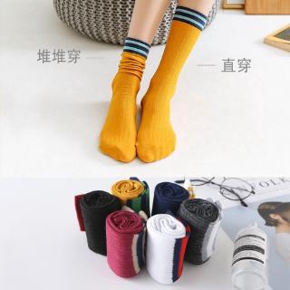 Knee Socks Cute Japanese Striped Socks Ins Long Tube Socks Korean Harajuku Hip Hop Street Skate Long Socks Knee Socks Cotton Socks