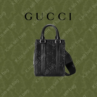 Gucci/ GG/ กระเป๋ามินิพิมพ์ลายนูน