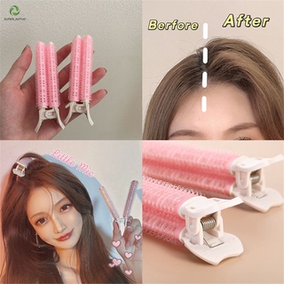 【Aotuo】เครื่องมือจัดแต่งทรงผมแฟชั่นสตรีสีชมพู 2 ชิ้น