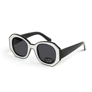 AJ Morgan Clunk Sunglasses White, Black Lens แว่นกันแดด สีขาวเลนส์ดำ