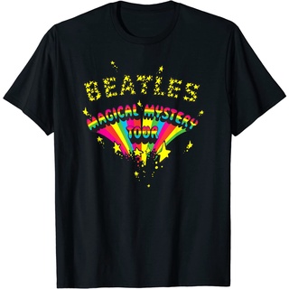 เสื้อยืดผ้าฝ้ายพิมพ์ลายคลาสสิก เสื้อยืดแขนสั้น พิมพ์ลาย The Beatles Magical Mystery Tour Rainbow แฟชั่นสําหรับผู้ชาย และ