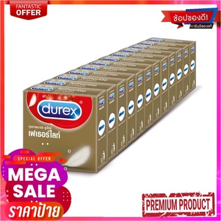 ดูเร็กซ์ เฟเธอร์ไลท์ ถุงยางอนามัย 3 ชิ้น แพ็ค 12 กล่องDurex Fetherlife Condom 3 pcs x 12