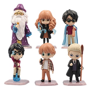 ชุดโมเดลฟิกเกอร์ Hermione Jean Granger Ronald Weasley Dumbledore 6 ชิ้น