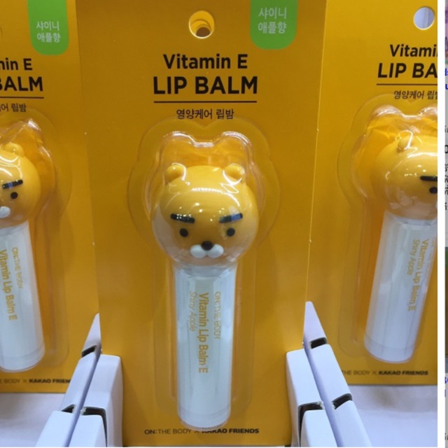 On The Body x KAKAO FRIENDS Lip Balm VITAMIN C , A , E Shopee Thailand