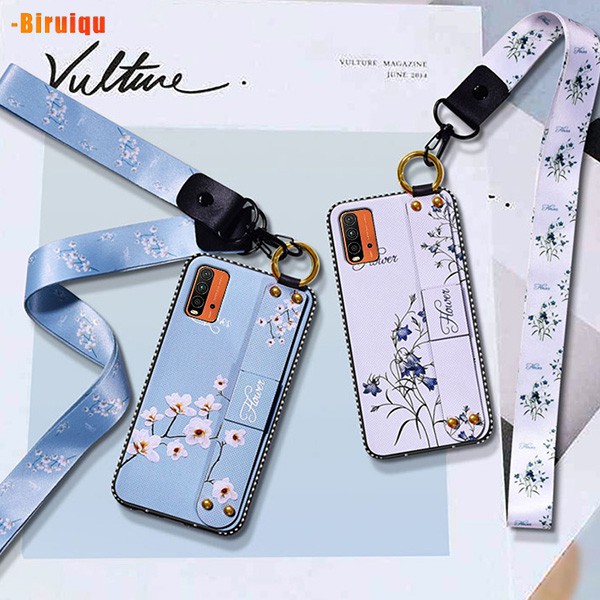 Kiss เคสโทรศัพท์ซิลิโคนลายดอกไม้สําหรับ Redmi 9t