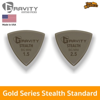 ปิ๊กกีต้าร์ Gravity Picks Gold Series Stealth Standard ปิ๊กขัดขอบเรียบ (มีหลายความหนา) Made in USA