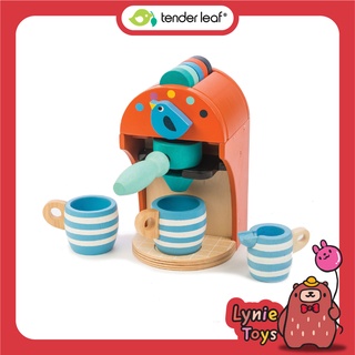 Tender Leaf Toys ของเล่นไม้ ชุดทำอาหาร ของเล่นบทบาทสมมติ เครื่องทำกาแฟเอสเปรสโซ่ Espresso Machine