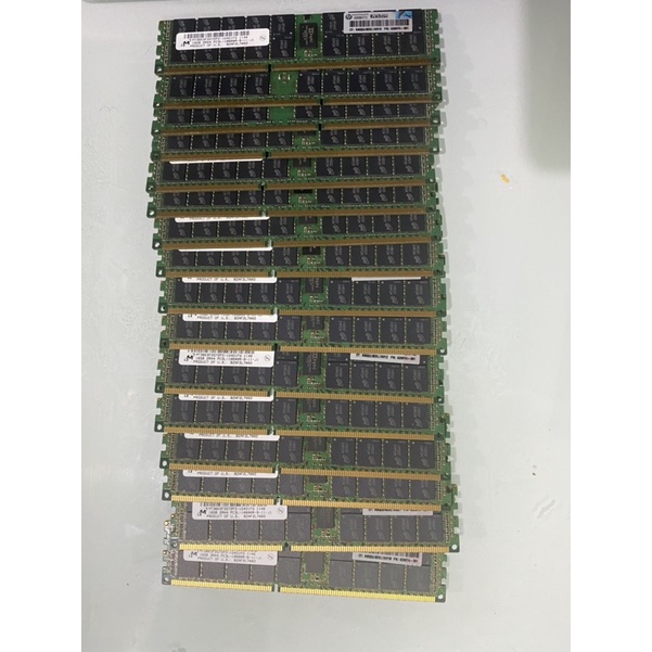 RAM Micron 16gb Pc3l-10600r 2rx4 Mt36ksf2g72pz-1g4e1 มือสอง