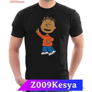 Z009Kesya เสื้อยืดผู้ชาย Peanuts Franklin Armstrong Mens T-Shirt sale Peanuts