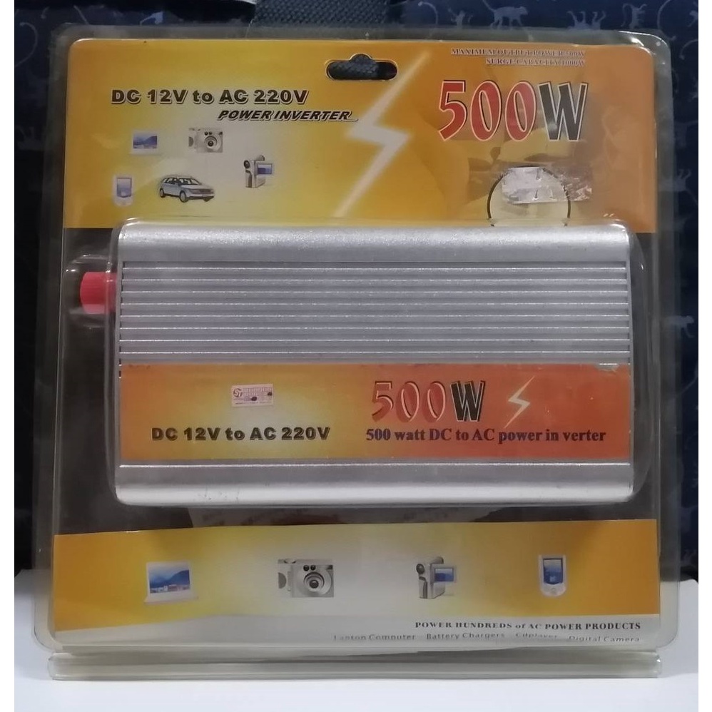 อินเวอร์เตอร์ 12VDC เป็น 220VAC 500W (สินค้า Clearance)