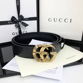 Gucci Belt With Double G Buckle With Snake