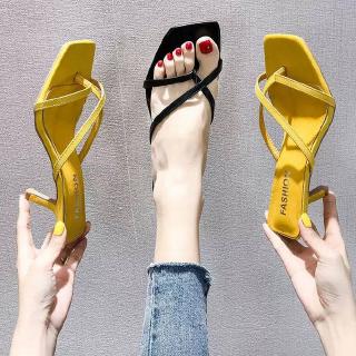 👸CICIshoes👠รองเท้าแตะแบบสวมสไตล์เกาหลีใหม่พร้อมสต็อก😘