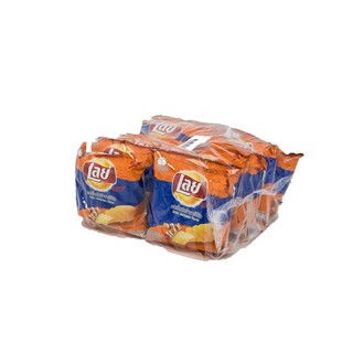 เลย์ร็อค เอ็กซ์ตร้า มันฝรั่งทอดกรอบ รสบาร์บีคิว 13 กรัม x 12 ซอง Lays Rock Extra Crispy BBQ Potato Chips 13g x 12 Sache