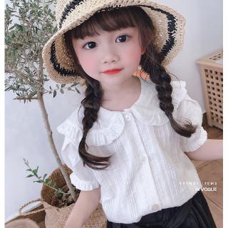 INS❤ เสื้อเชิ้ตแขนสั้นเกาหลีสีใหม่ในช่วงฤดูร้อนสาว