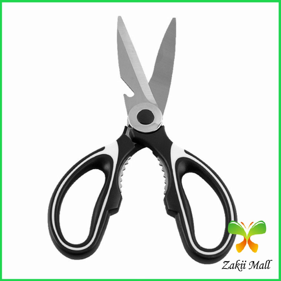 Zakii Mall กรรไกรตัดอาหาร กรรไกรสารพัดประโยชน์ กรรไกรสแตนเลส อุปกรณ์เครื่องครัว Kitchen scissors